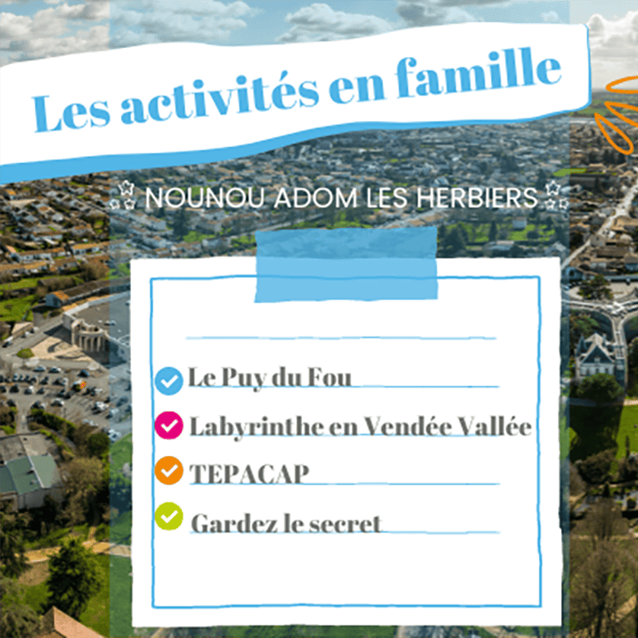 Les activités à faire en famille aux Herbiers