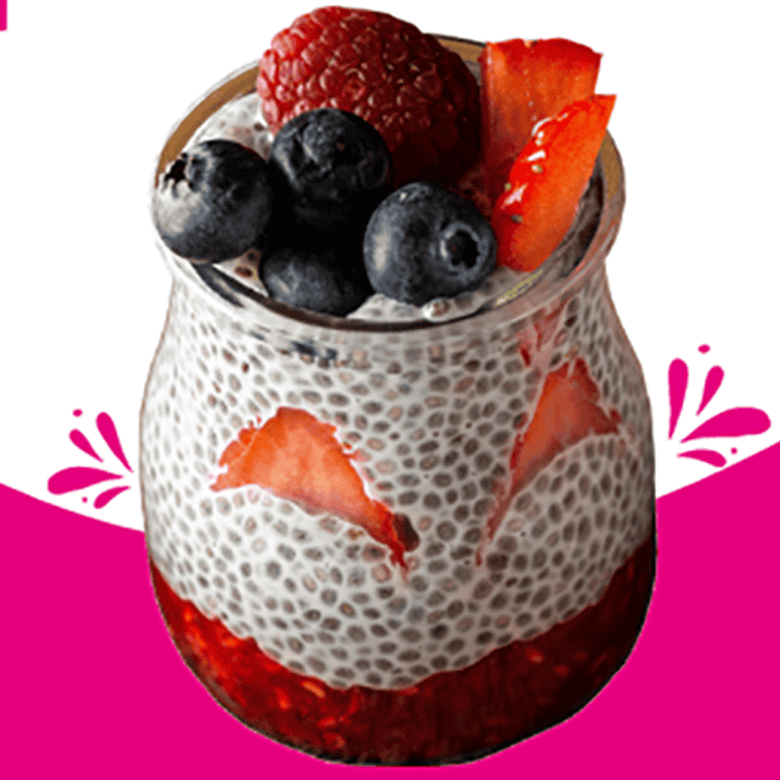 Recette de crème au lait de coco et graines de chia