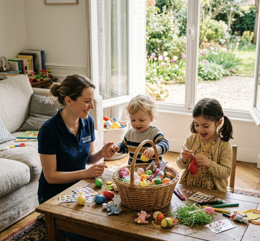 NOUNOU ADOM VERSAILLES : La chasse aux œufs à domicile 🪺 NOUNOU ADOM VERSAILLES : La chasse aux œufs à domicile 🪺