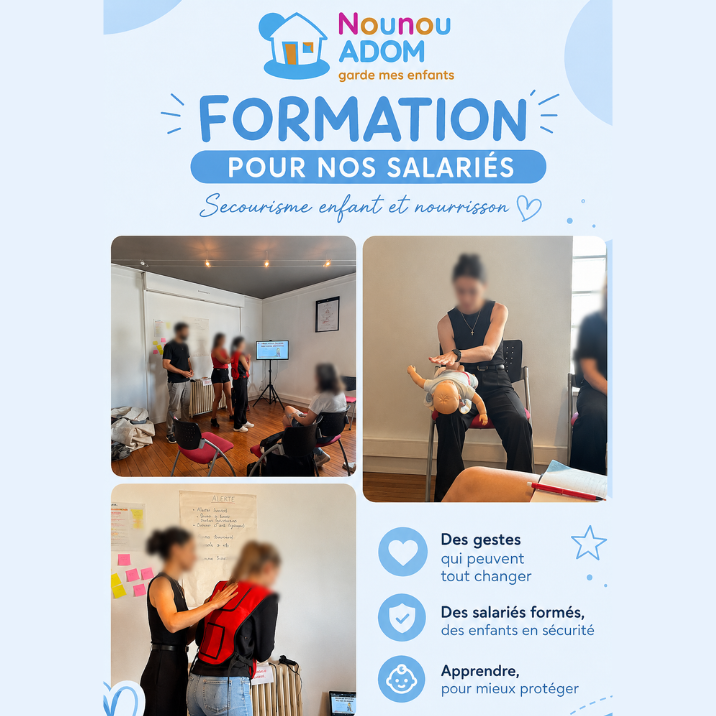 NOUNOU ADOM VENDEE : des équipes formées aux premiers secours pour mieux accompagner les enfants NOUNOU ADOM VENDEE : des équipes formées aux premiers secours pour mieux accompagner les enfants